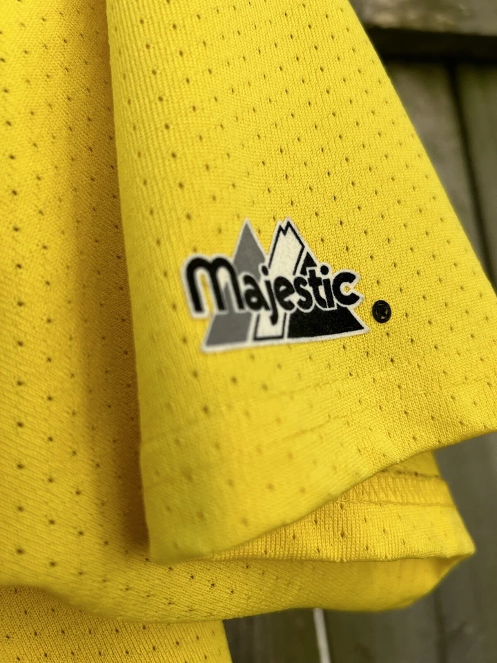 Vintage 90s Houston Astros Jersey Gold Majestic Mens Adult Large Stitched Star - Image 4 of 4