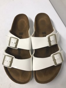 birkenstock arizona white patent leather