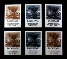 Grateful Dead Backstage Pass 1979 Tour Shakedown Street Art VA MD PA NY MA ME