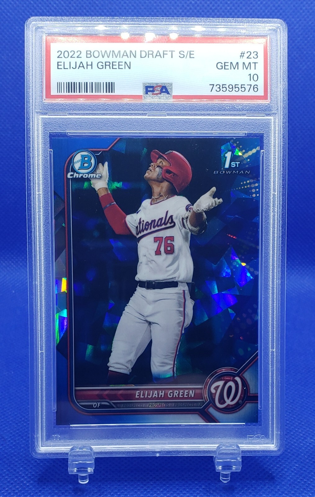 2022 BOWMAN DRAFT SAPPHIRE BDC-23 ELIJAH GREEN CHROME PSA 10