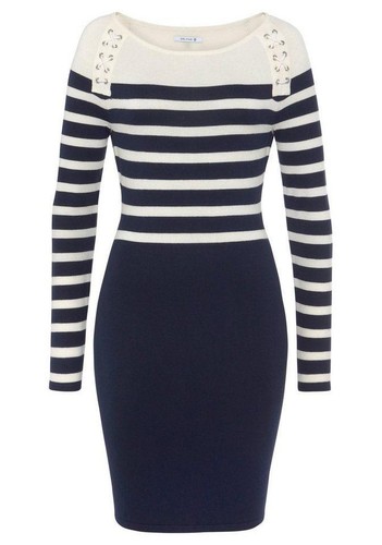 Produktbild von Generisch Pullover Damen Gestreiftes Strickkleid Damen