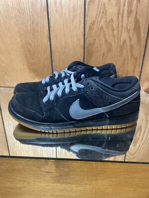 Nike Dunk Low Pro SB Black Fog Gray Bum BQ6817-010 Men's Size 9