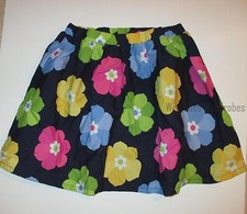 Gymboree Showers of Flowers Navy Floral Flower Skirt Spring Girls 9 NEW NWT
