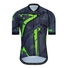 Reflective Zip Pocket Cycling Jersey Men's Bike Bicycle Short Sleeve Shirt Top