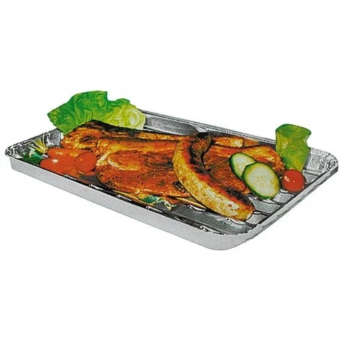 Alu-Grillpfannen 5er-Set Grillschale Grillrost Grillpfanne Grillkorb Gemüsekorb - Bild 2 von 2