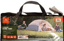 Ozark Trail 3-Person Camping Dome Tent- Outdoor Equipment-