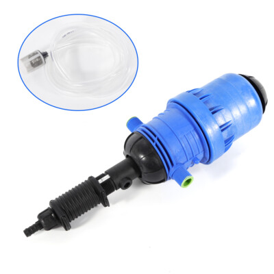 Automatic Fertilizer Injector Water Powered Chemical Liquid Doser Dispenser Blue