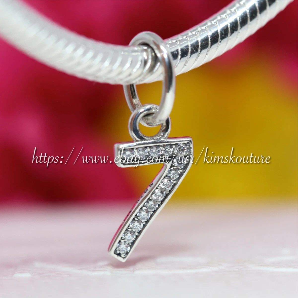 Number 7 pandora charm deals