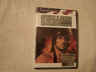 stallone rambo first blood part 2 special edition. new dvd  