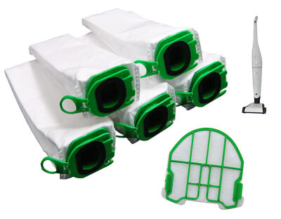 10 Staubsaugerbeutel Microvlies + Motorschutzfilter geeign. Vorwerk Kobold VB100
