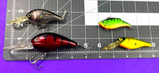 Lot* Rebel, Mega Bite, Pelagic, Bass, Walleye, Steelhead,Four Crankbaits jm