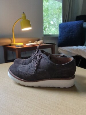 Mens Grenson Brown Suede Brogues Wingtip Casual Shoes Size UK US