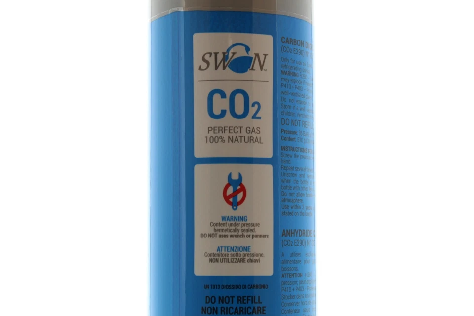 BOMBOLE CO2 600gr USA E GETTA RICAMBIO PER REFRIGERATORI GASATORI ACQUA  2 PZ - Image 2 of 3