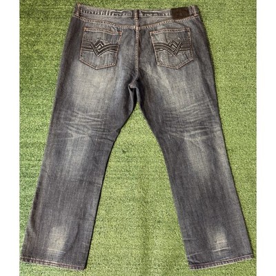 Vintage Ecko Unltd Baggy Jeans Pants Straight Y2K Embroidered Mens 42x32