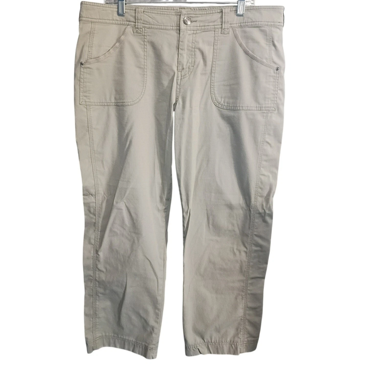 Marmot Pants Size 14 Khaki Ankle Capri's Casual Classic Everyday Wear