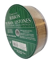 Rustic Burlap Wire Edge Ribbon Christmas Gift Bows Kirkland Signature 50 Yd