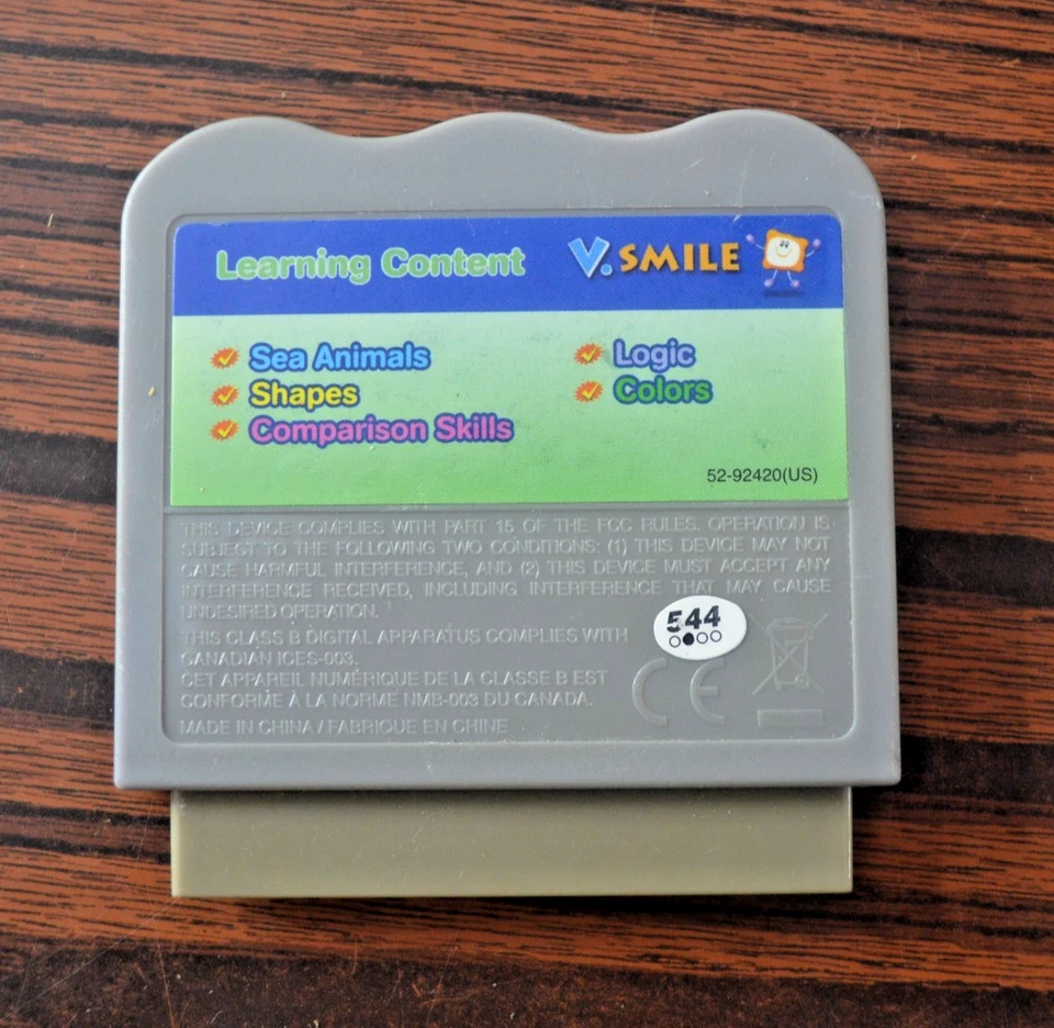 VTech VSmile Disney Pixar Finding Nemo Learning Game Cartridge Educational - Image 2 of 2