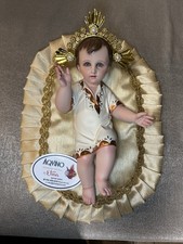 Niño Dios Vestido 30 Cm Pasta Italiana Acabado Fino