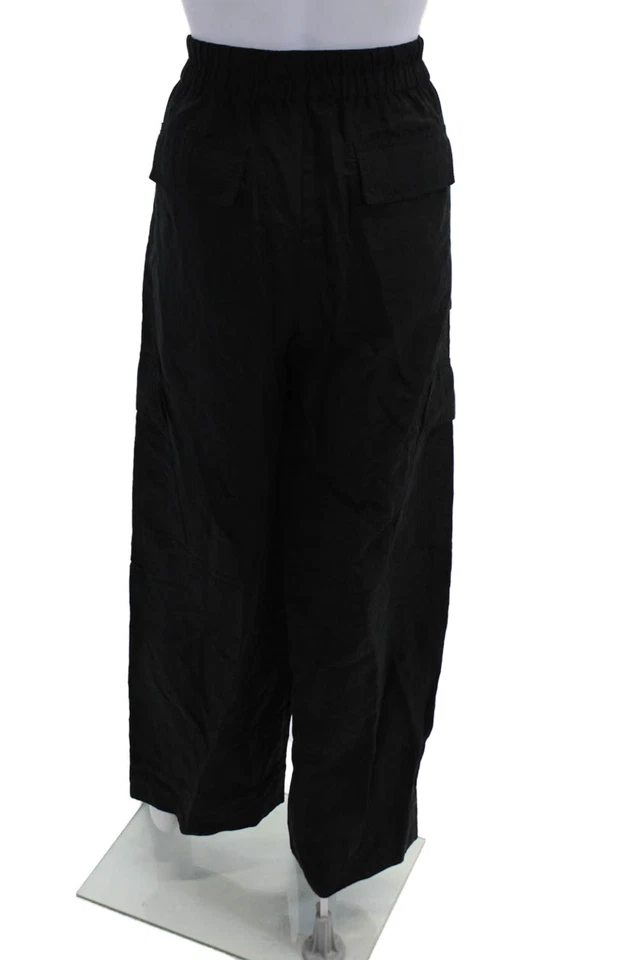 Vince Womens Cargo Pants Black Button 97% Cotton 3% Spandex Size 6 - Image 3 of 4