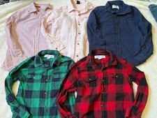 Lot Of Boys 8 M Button Down Dress Easter Shirts Flannel Old Navy Gap 