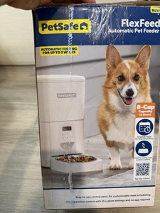 PetSafe FlexFeed Automatic Programmable Pet Feeder 8-Cup White 1 Bowl