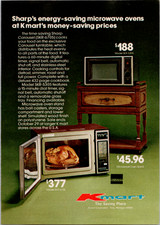 Sharp Kmart Microwave Oven Vintage Magazine Ad 1970s Print Advertising Page