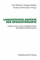 Linguistische Aspekte Der Sprachtherapie | Gert Rickheit | Taschenbuch | Vi