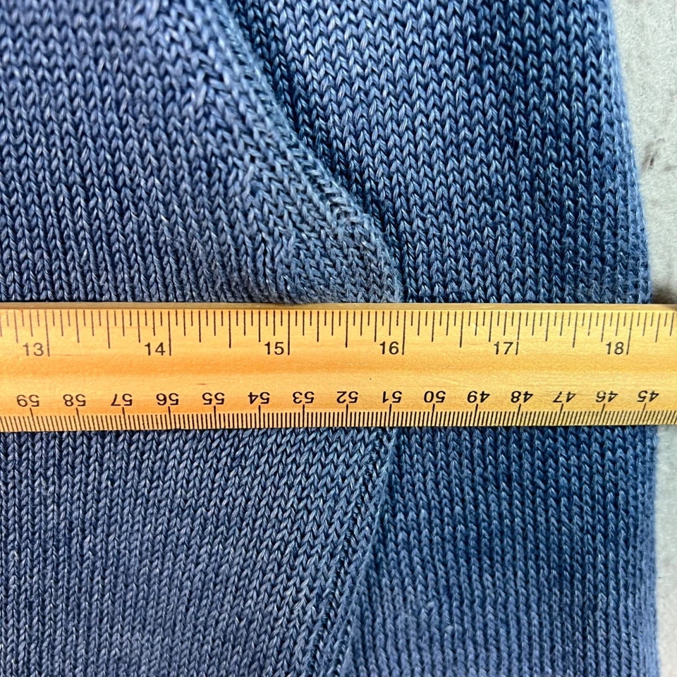 Suéter Club Monaco Italiano Hilo Lino Azul Mujer Talla Mediana Pullover Foto 4 de 4