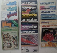 Vintage mixed lot of original Commodore magazines from the 1980s