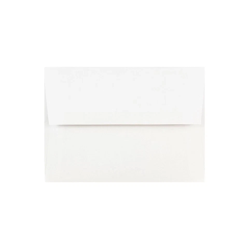 JAM Paper Gummed A7 Invitation Envelopes 5 1/4" x 7 1/4" White -100 Count - Image 3 of 3