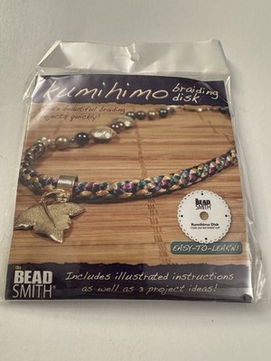 Beadsmith Round Kumihimo Disk 6 inch Braiding Tool w/ instructions CS9