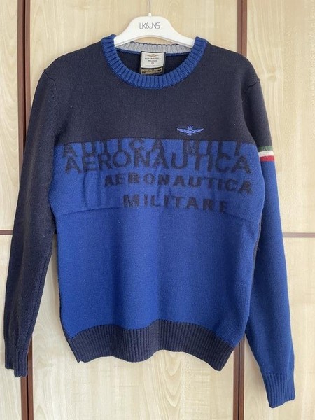 Men Aeronautica Militare Sweater Navy 38 / M / 46