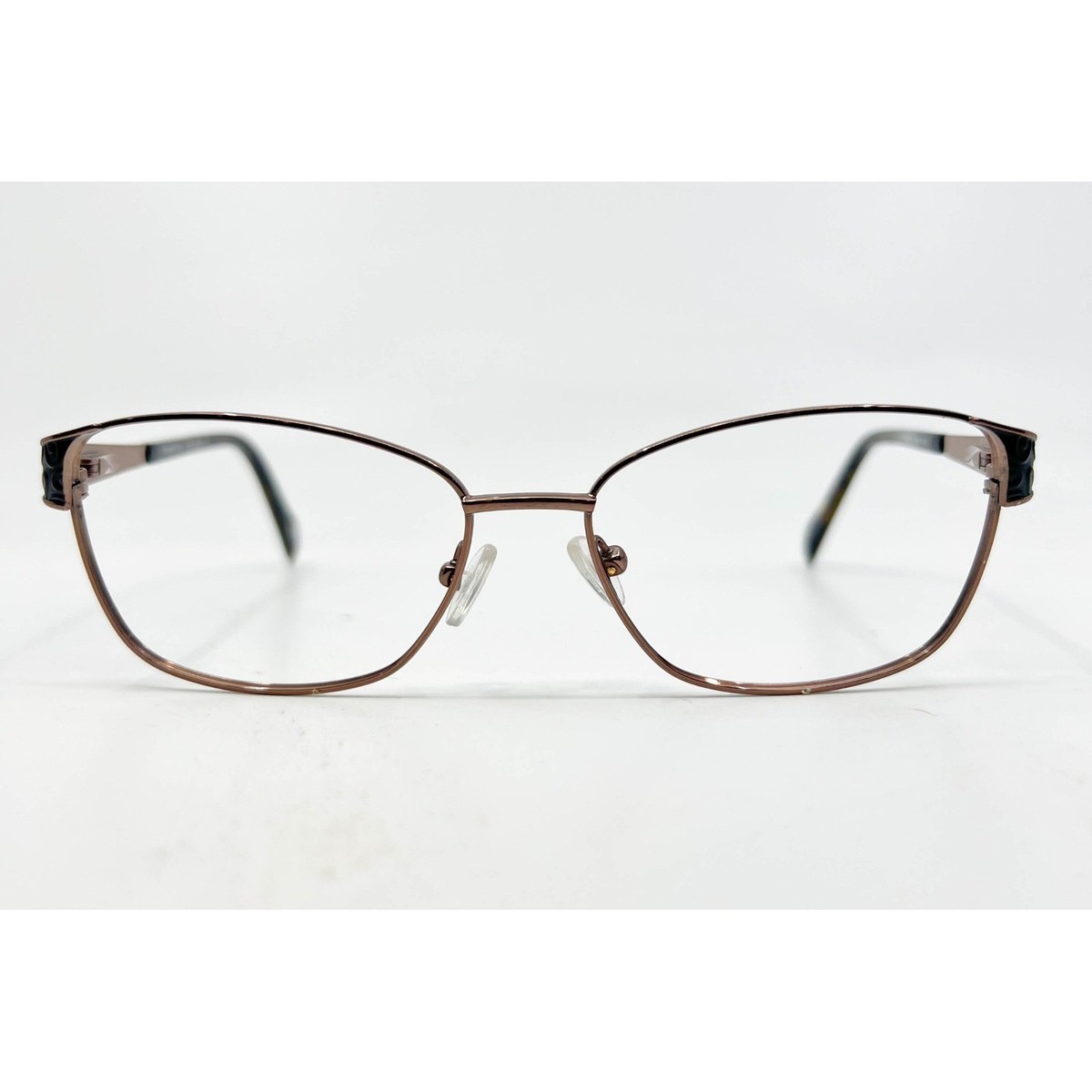 Laura Ashley Eyeglasses Womens Bronze Tortoise Titanium Victoria