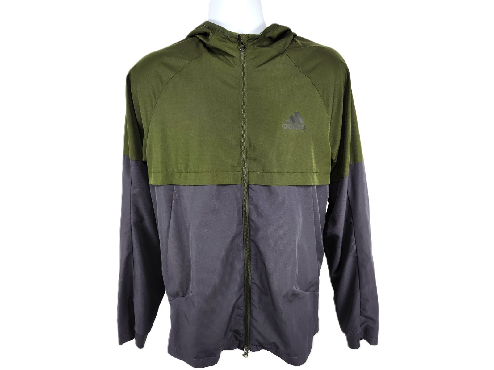 adidas Hooded Performance Lightweight Windbreaker… - image 1