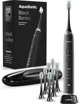 Aquasonic Black Series Ultra Whitening Toothbrush   ADA Accepted Electric Toothb