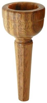 Handgearbeitetes 28mm Alphornmundstück aus Nuss Holz für echten Alphorn Klang