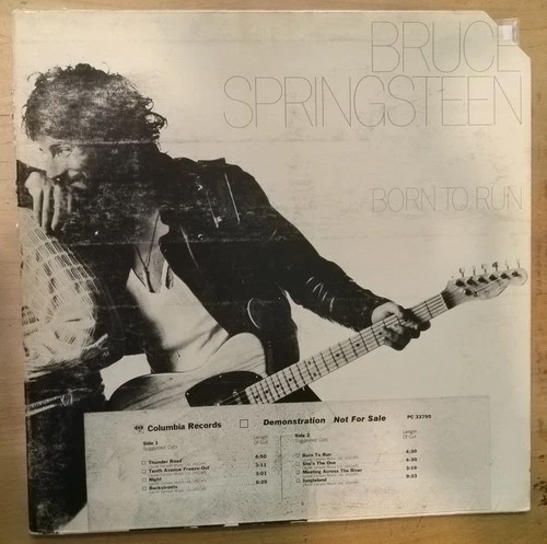 Bruce Springsteen Born To Run Promotional Copy/White Label 1975 US Vinyl