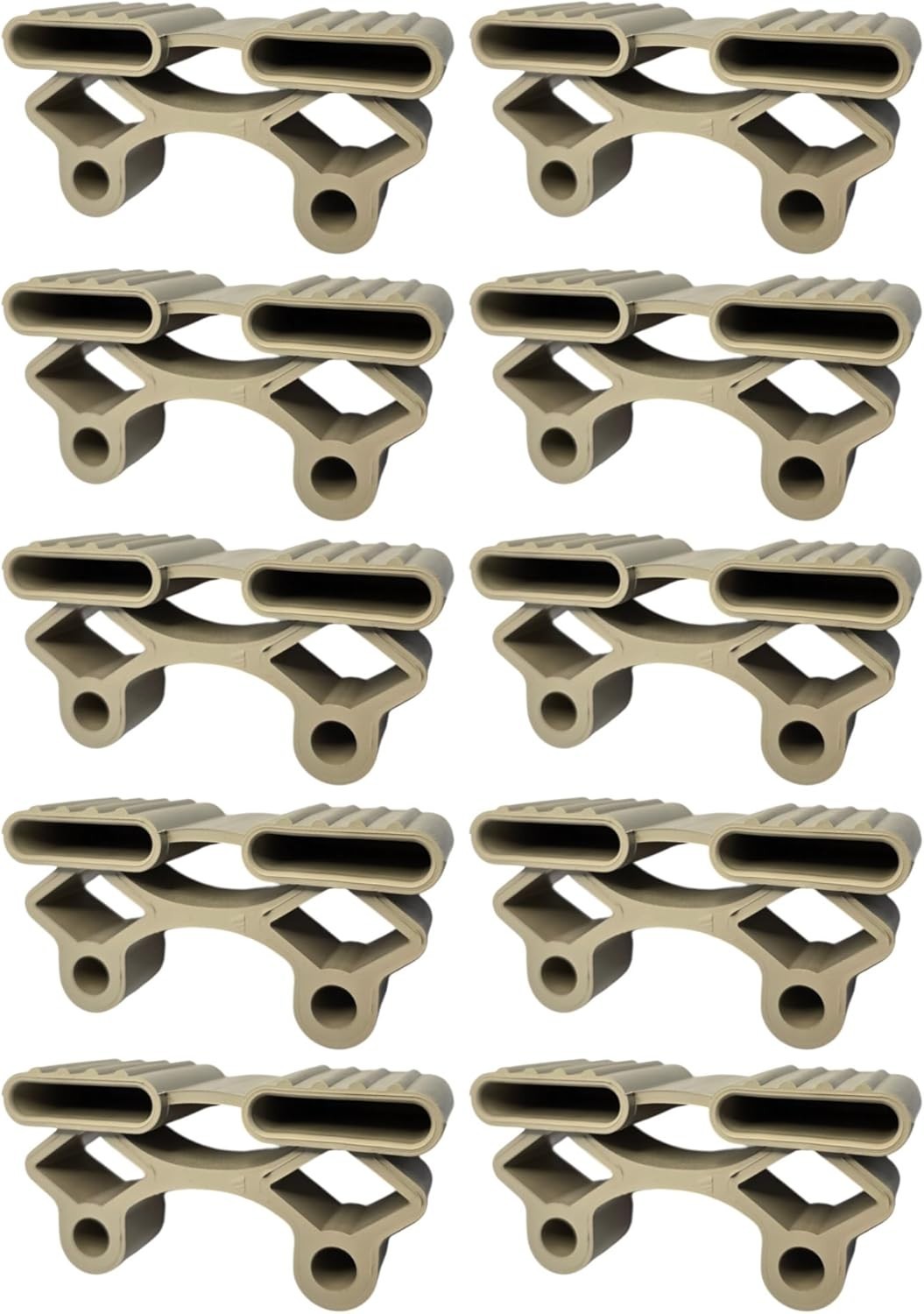 Embout de sommier 38x8 mm en élastomère actif pour lattes de lit doubles