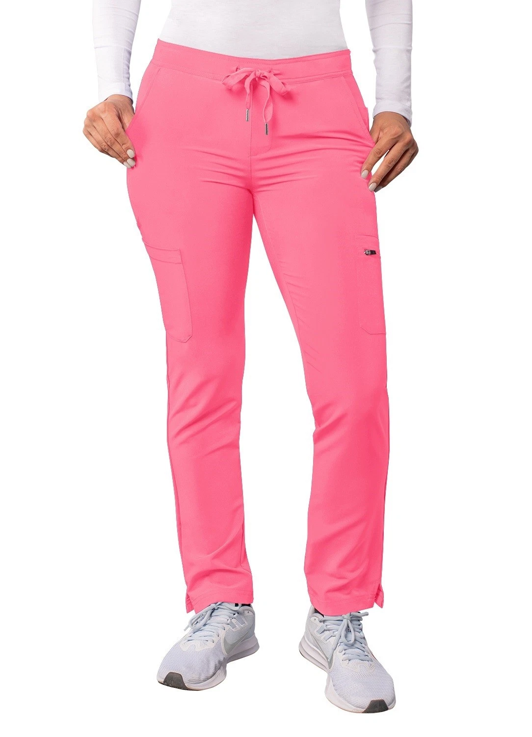 Adar Addition Scrubs For Women - Skinny Leg Cargo Drawstring Scrub Pants
Opens in a new window or ta