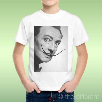 T-shirt Dali Salvador Dali Avec Moustache - Blanc, Coton, Manches Courtes, Neuf Avec étiquette