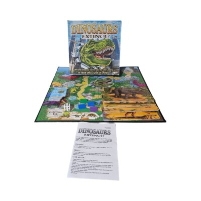 Dinosaurs Extinct? Board Game Briarpatch 2006 Complete Dino T-Rex Adventure Game