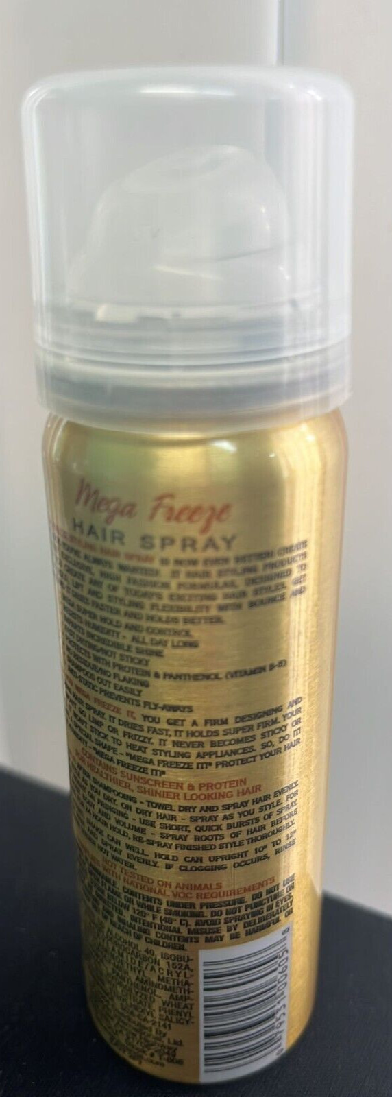 6x Freeze IT Mega Freeze Hair Spray, Extreme Hold, 1.0 oz each / travel size