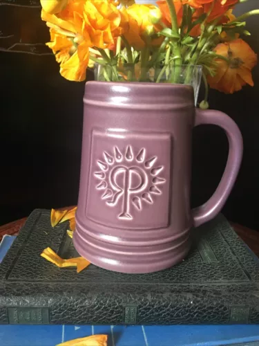 Rookwood Heritage Pottery Retired Color , Eggplant Purple  5" Beer Stein Mug NEW