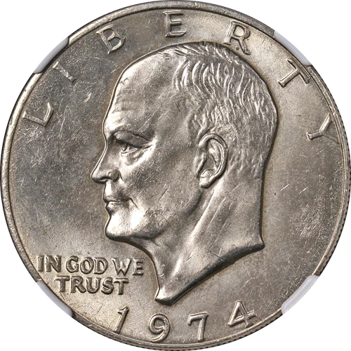 1974-P Eisenhower Ike Dollar NGC MS65 Nice Eye Appeal Nice Strike STOCK