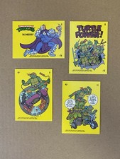 LOT OF 4 STICKERS 1989 TEENAGE MUTANT NINJA TURTLES 5,8,9,11 NRMT