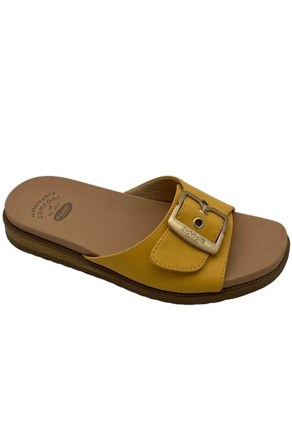 Dr. Scholl's Iconic Buckle Sandals Get it Movin Golden Cream