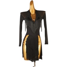 Latin Dance Dress Salsa Tango Cha cha Ballroom Rhinestone Competition Dress F899