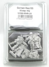 Bolt Action WGB-WHR-20 German Heer/SS Winter HQ WW2 Infantry Command Miniature