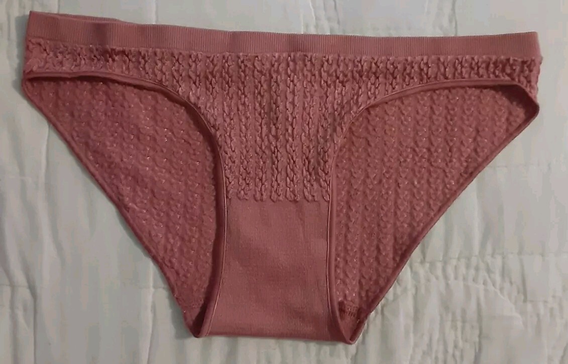 Victorias Secret Pink High Leg Bikini Panty Small Dusty Pink