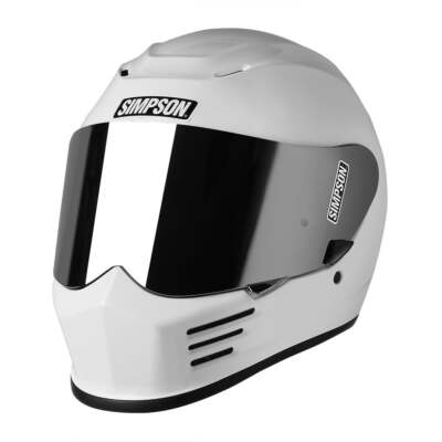 Simpson Motorcycle Speed Bandit Helmet Small - White SPBS1